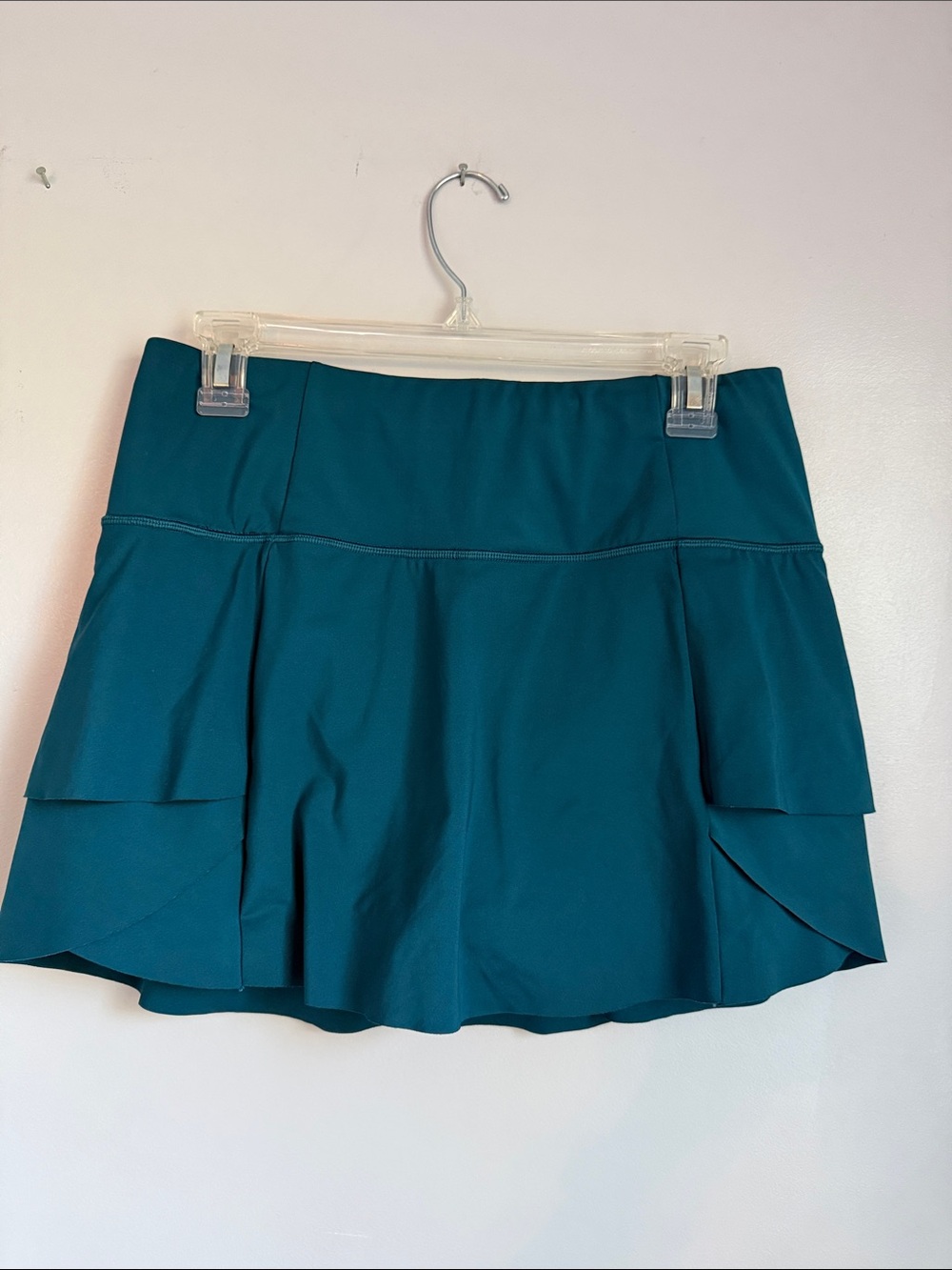 Athleta Teal Layered Athletic Skort